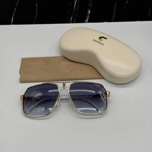 NEW CARRERA 1055/S J5G08 PILOTE GOLD/BLUE UNISEX SUNGLASSES CARRERA - Picture 9 of 9